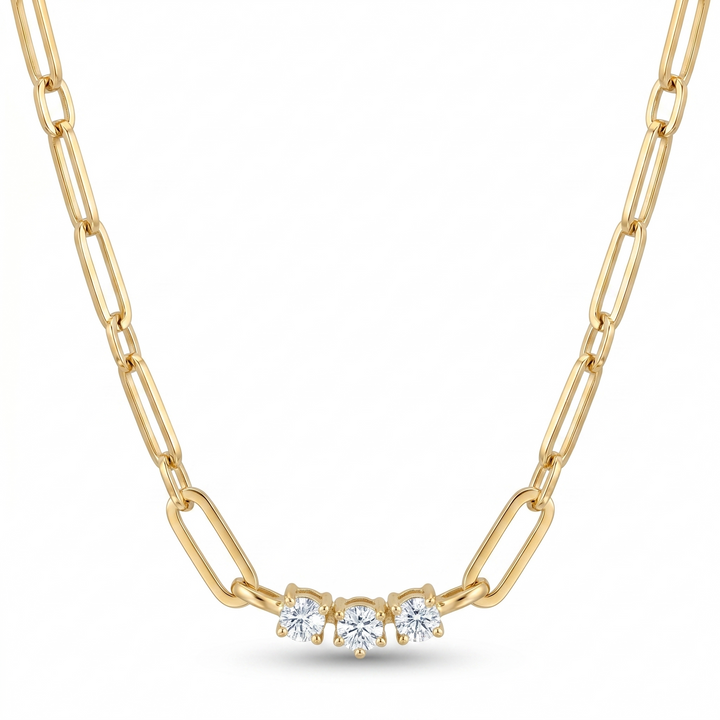 Trinity Link Necklace (MG324)