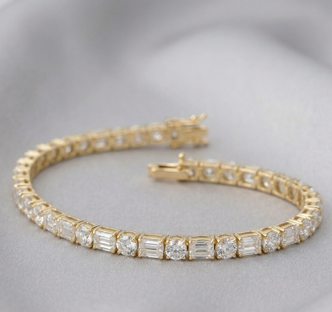 Facet Rhythm Tennis Bracelet (MG194)