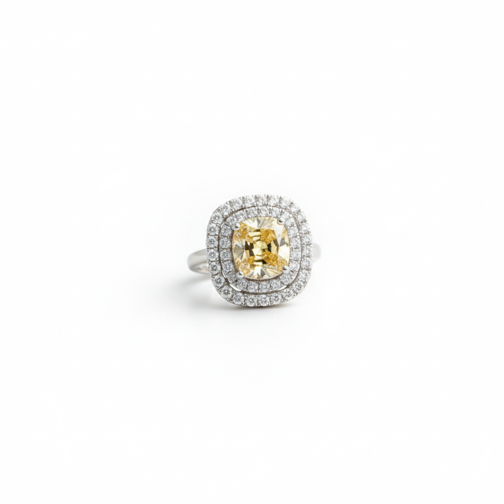 Luminous Cushion Ring ＆ Earrings (MG2004)