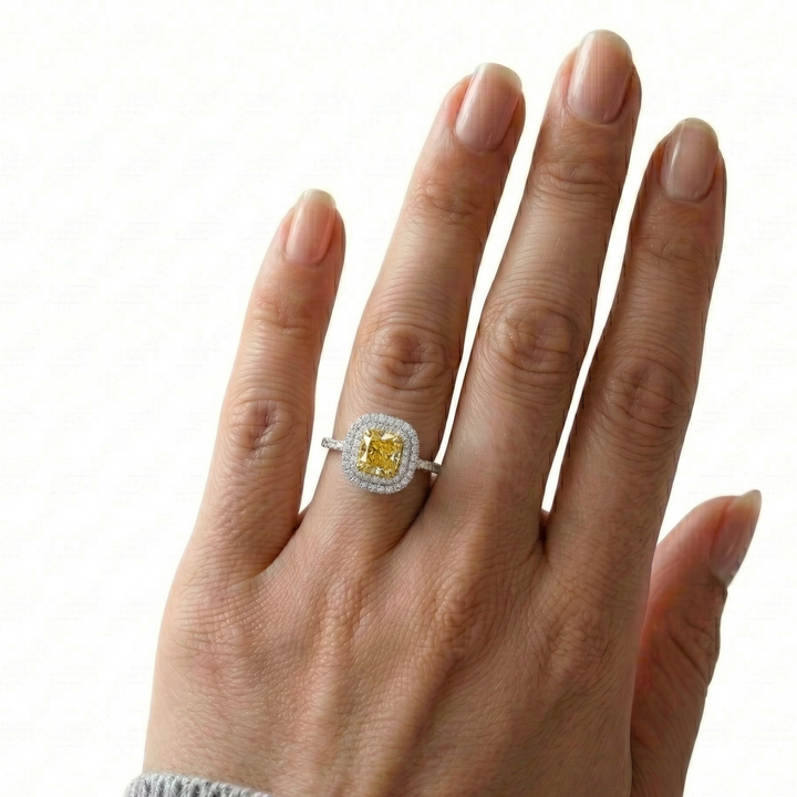 Luminous Cushion Ring ＆ Earrings (MG2004)