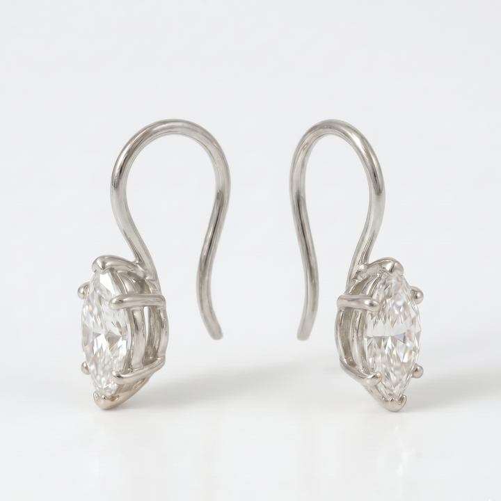 Luna Marquise Hook Earrings (MG328)