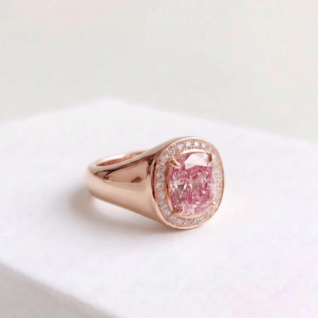 Petite Éclat Pink Pinky Ring (MG487)