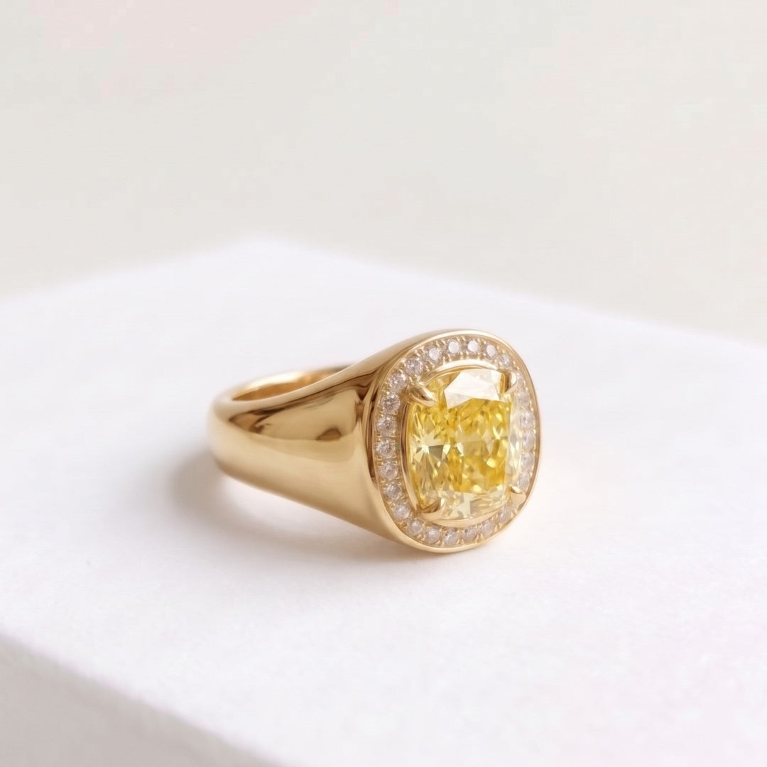 Petite Éclat Yellow Pinky Ring (MG486)