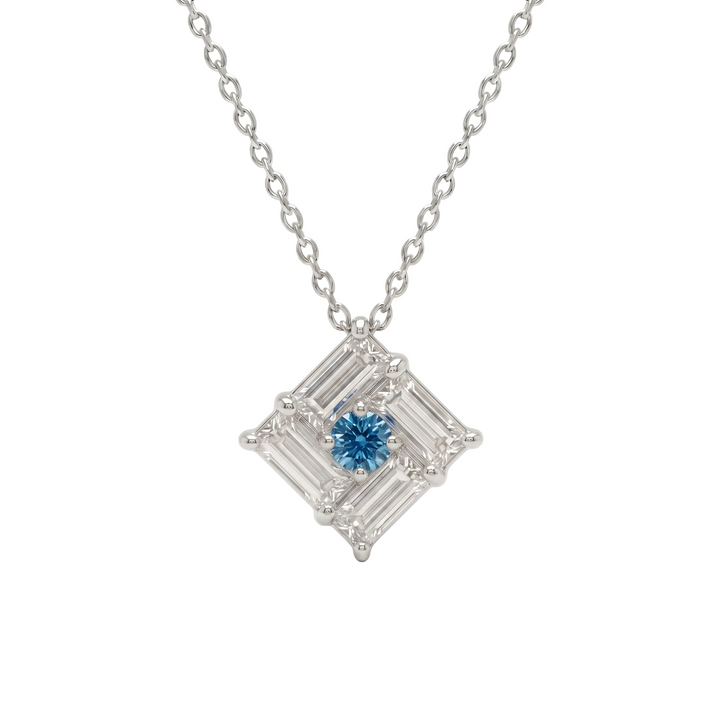 Tilted Monarch Frame Necklace