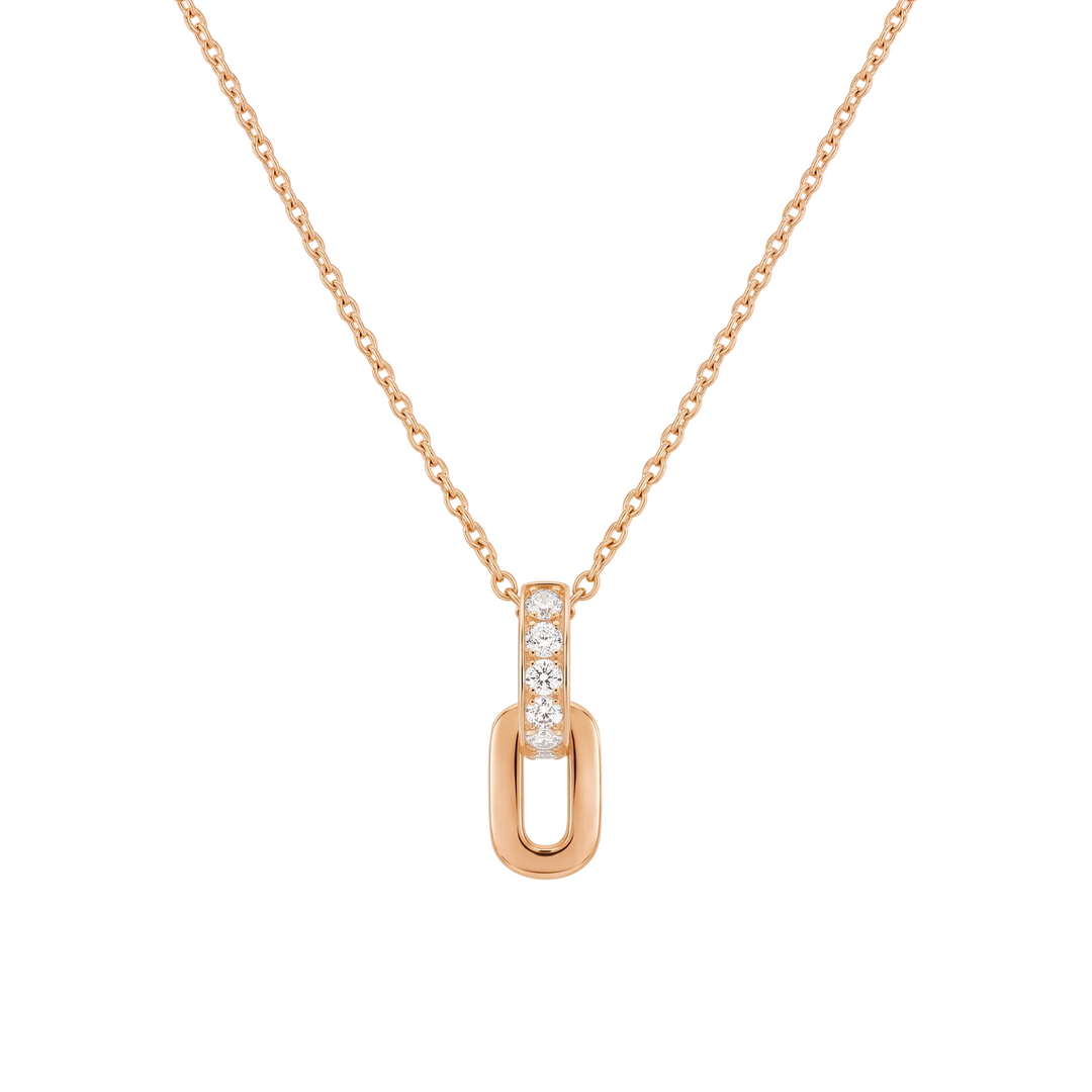 Tilted Monarch Frame Necklace