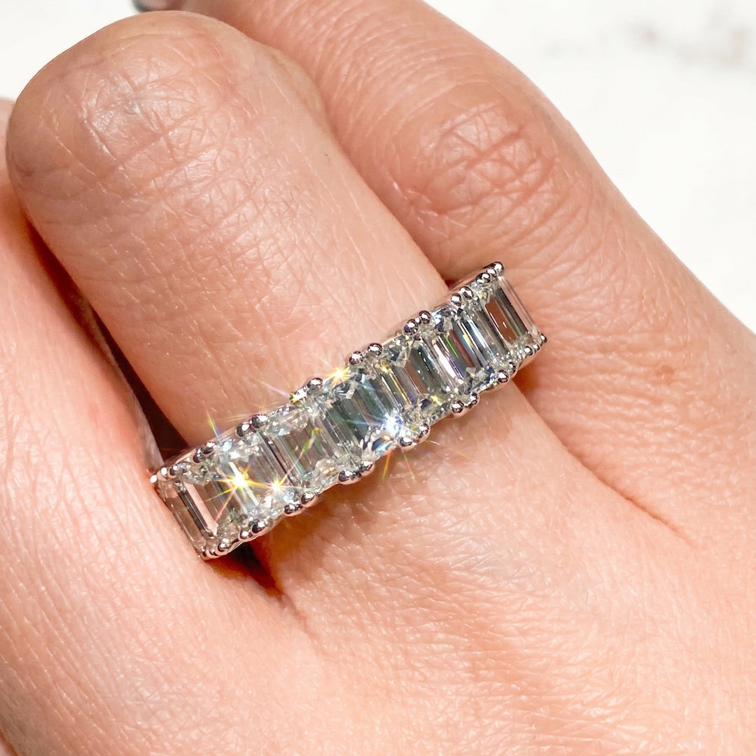 Emerald Cut Full Eternity Ring (MG022)