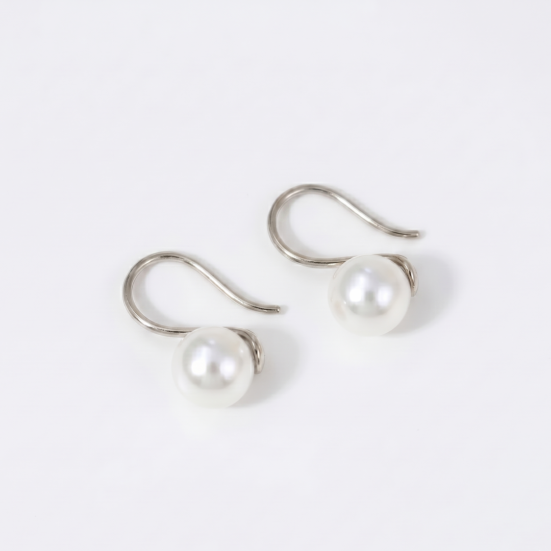 Luna Pearl Hook Earrings (MG325)