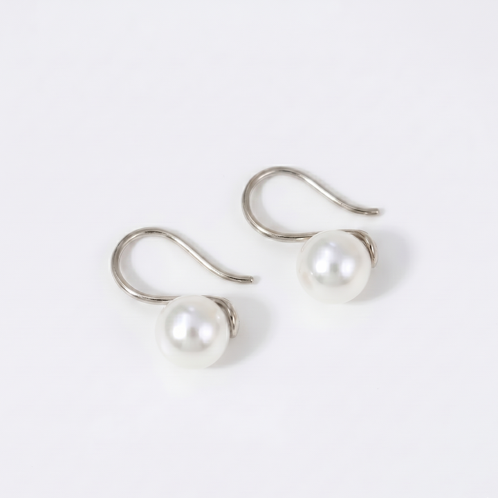 Luna Pearl Hook Earrings (MG325)