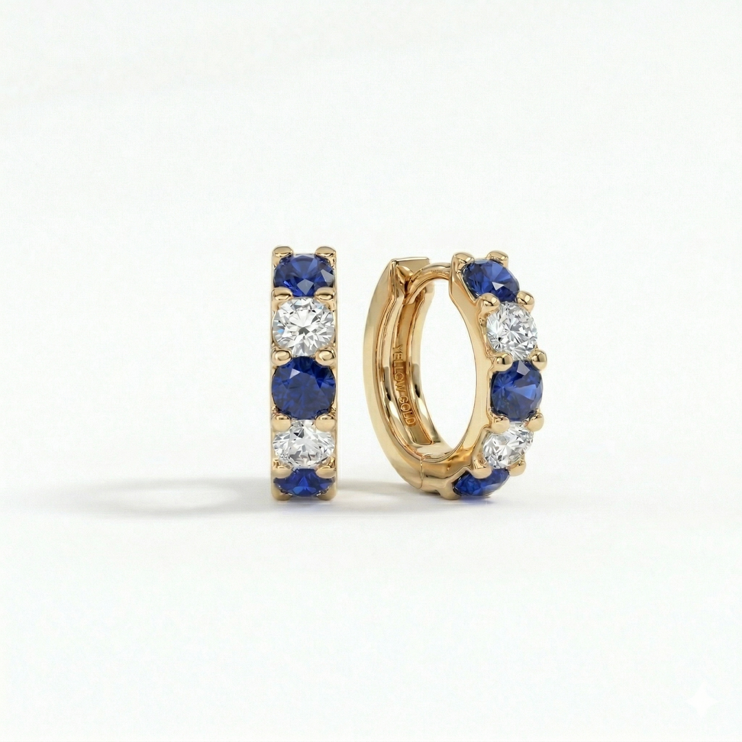 Sapphire Rhythm Hoops (MG188)