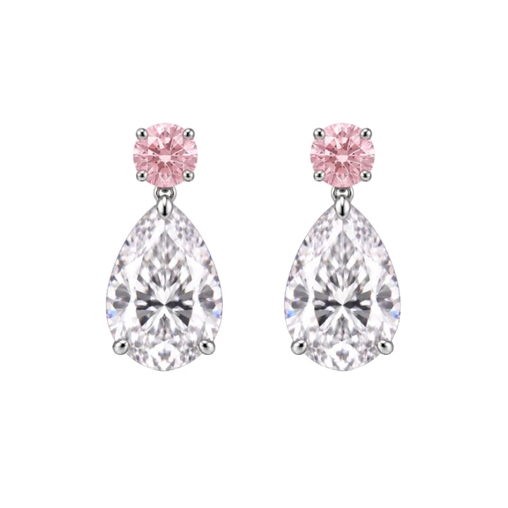 Grace Pink Drop Earrings (MG455)