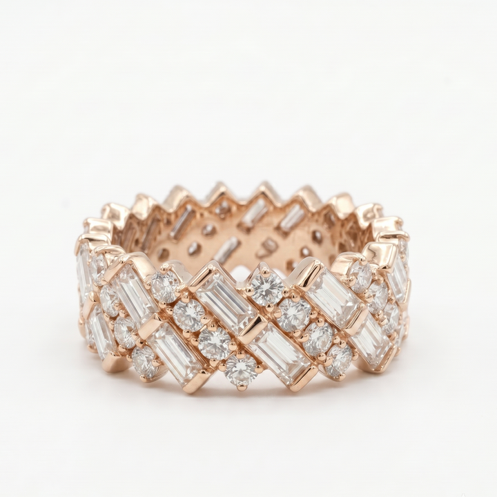 Chevron Royale Eternity Ring (MG295)