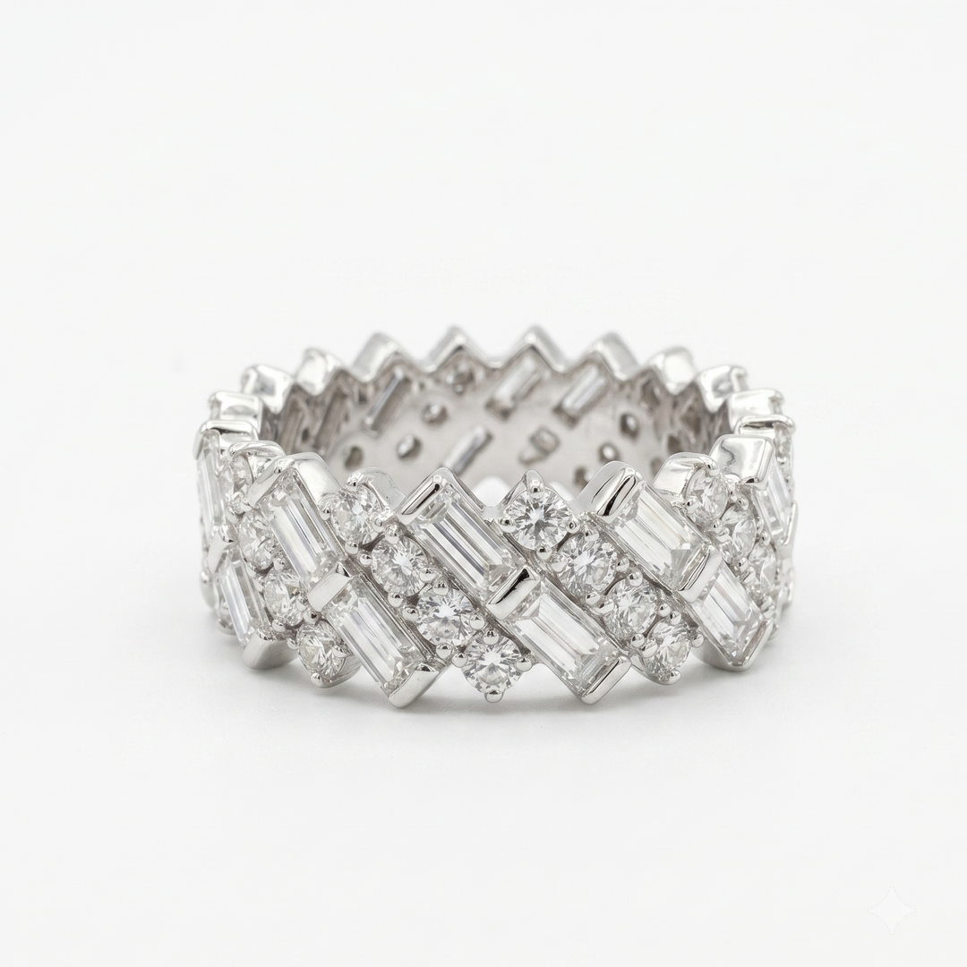 Chevron Royale Eternity Ring (MG295)