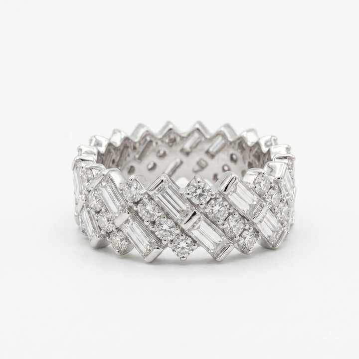 Chevron Royale Eternity Ring (MG295)