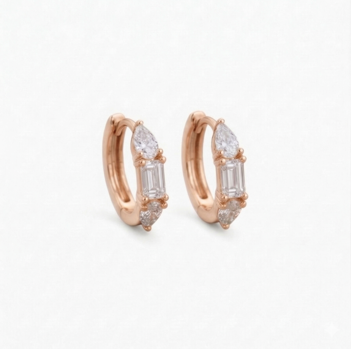 Emerald Drop Hoops (MG190)
