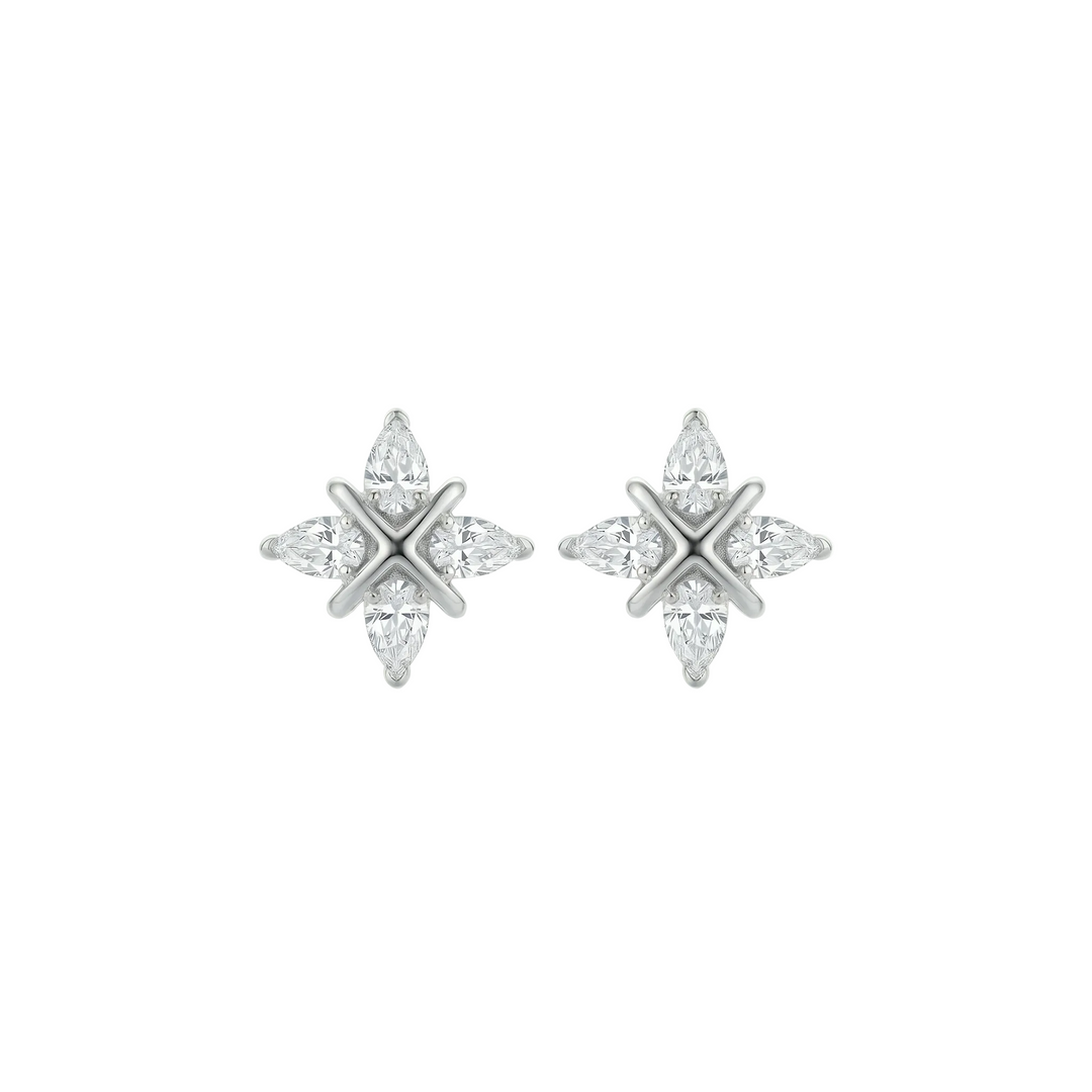 Crosslight Stud Earrings (MG360)