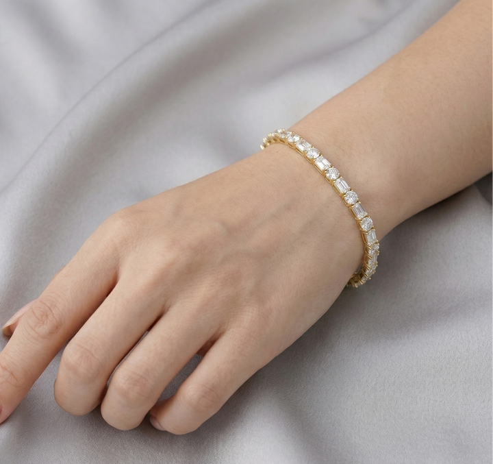 Facet Rhythm Tennis Bracelet (MG194)