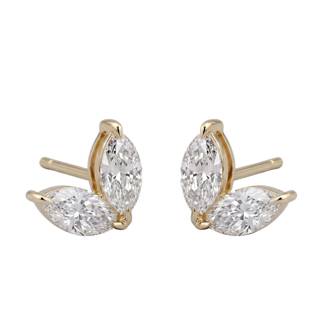 Luna Leaf Studs (MG278)