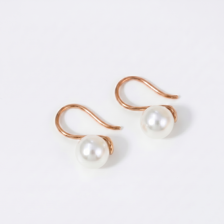 Luna Pearl Hook Earrings (MG325)