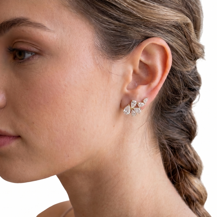 Lumière Bloom Stud Earrings (MG215)