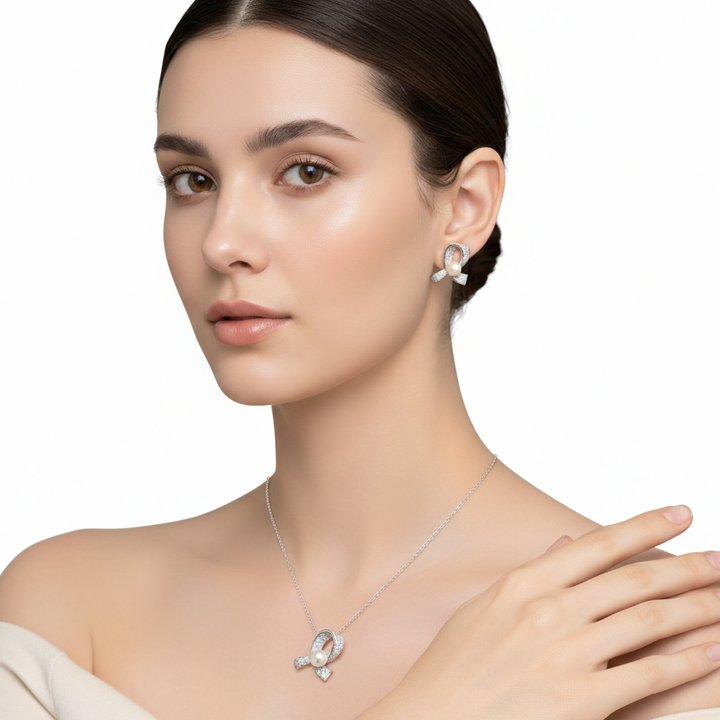 Ribbon Necklace and Ring (MG2001)