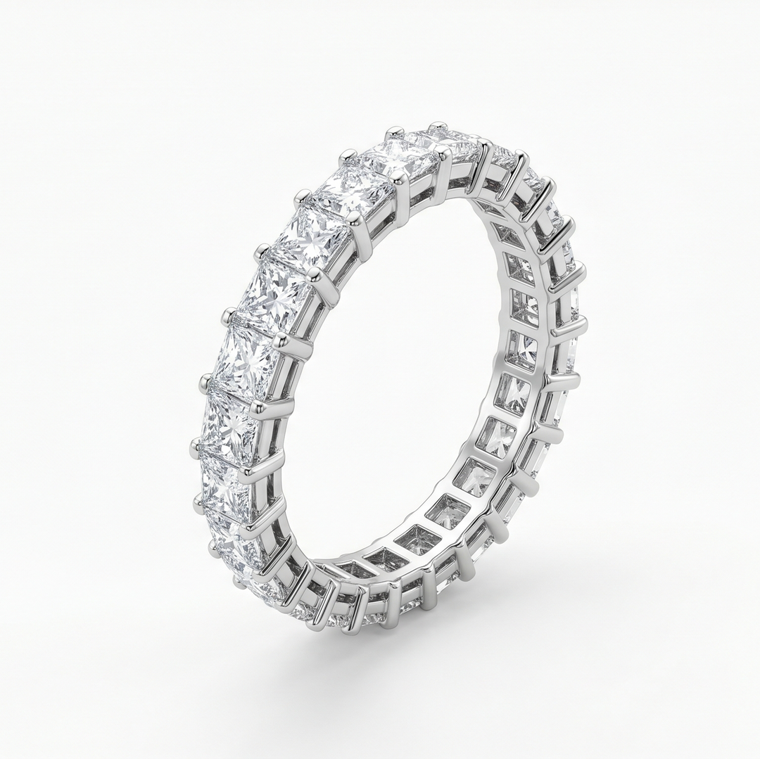 Princess Cut Full Eternity Ring (MG020)