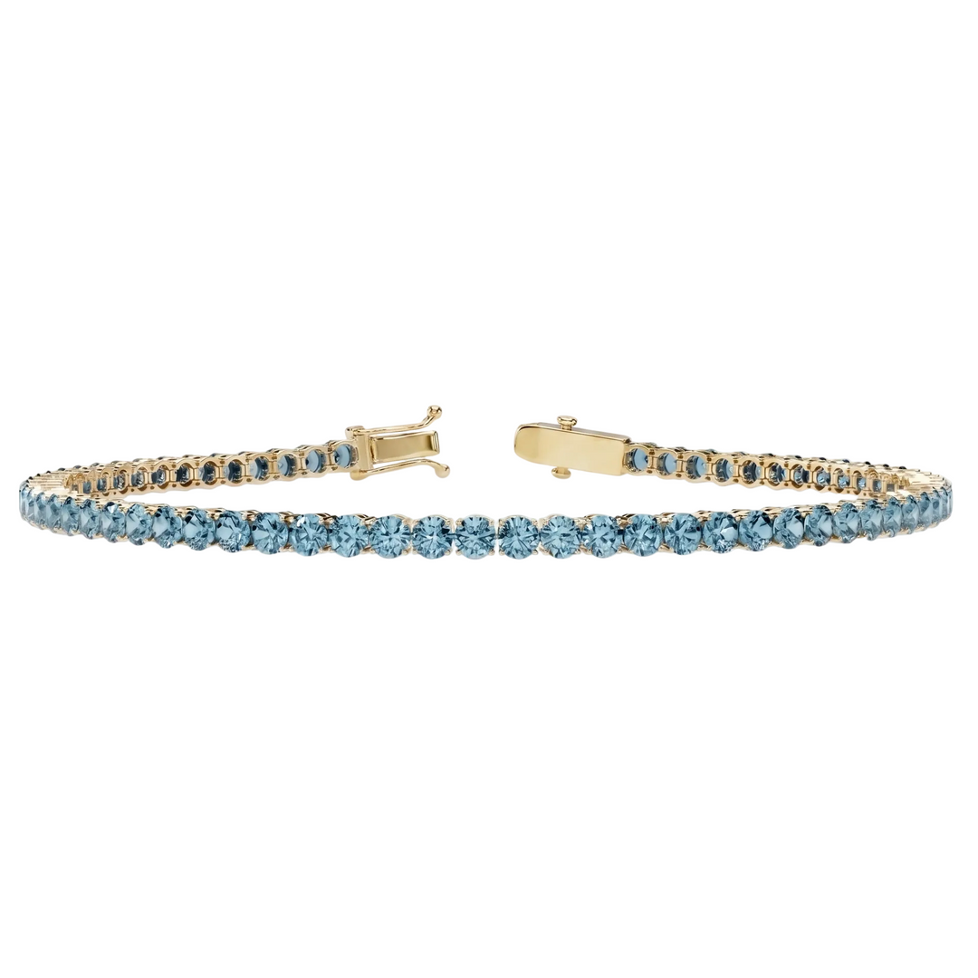 Azure Line Tennis Bracelet (MG218)