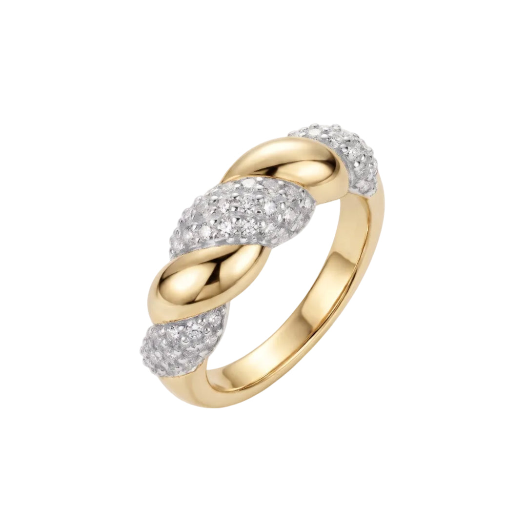 Twist Pave Ring (MG459)