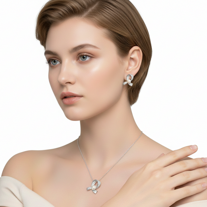 Ribbon Necklace and Ring (MG2001)