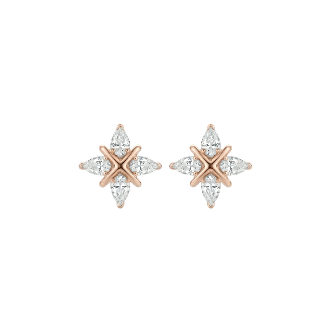 Crosslight Stud Earrings (MG360)