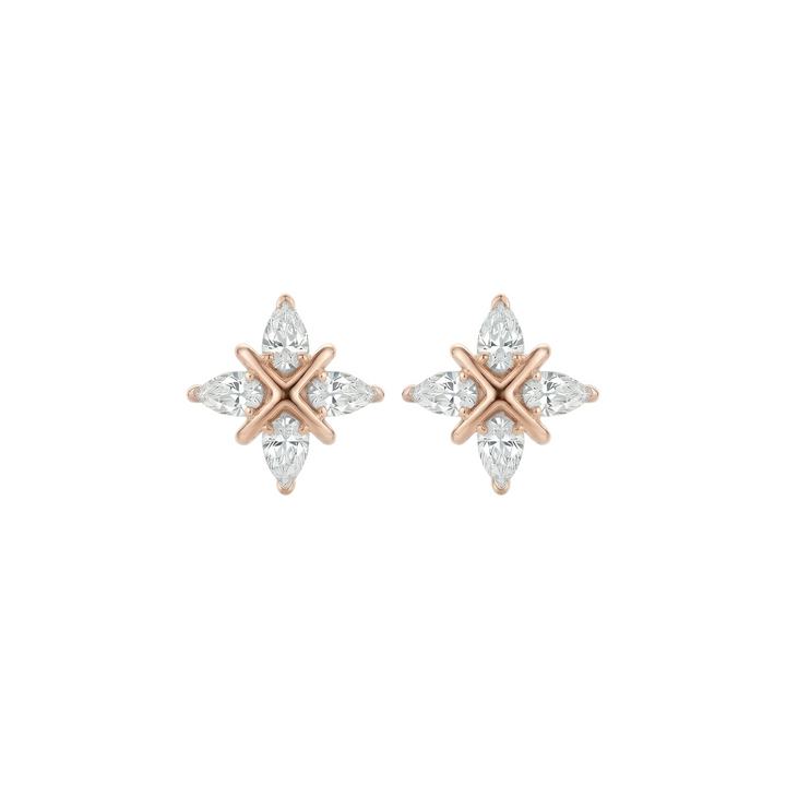 Crosslight Stud Earrings (MG360)