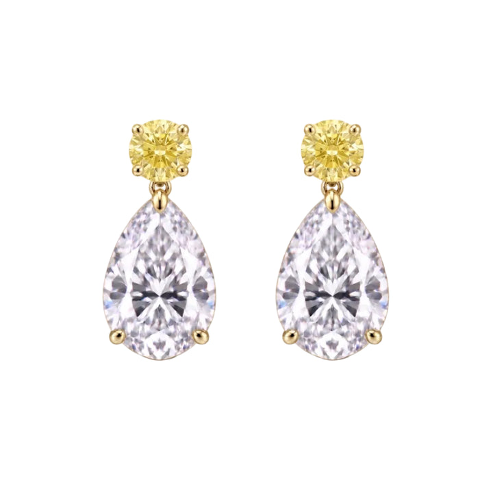 Grace Yellow Drop Earrings (MG454)