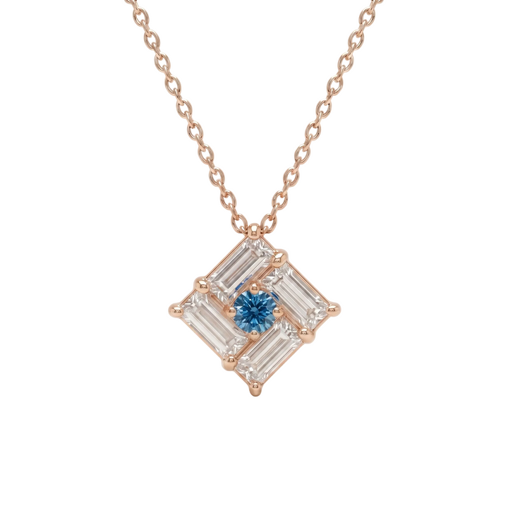 Tilted Monarch Frame Necklace