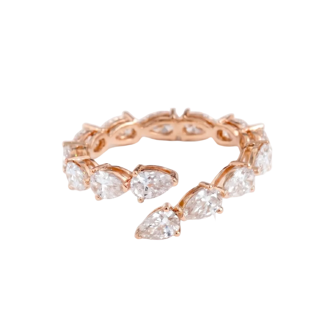 Cascade Pear Open Ring (MG251)