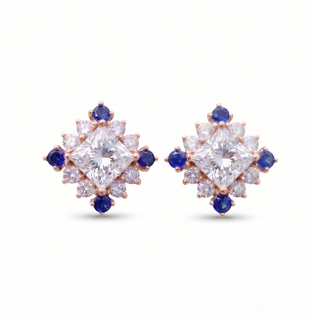 Asteria Blue Stud Earrings (MG303)