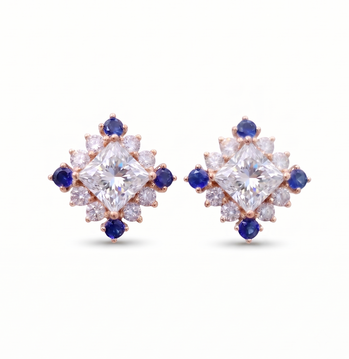 Asteria Blue Stud Earrings (MG303)