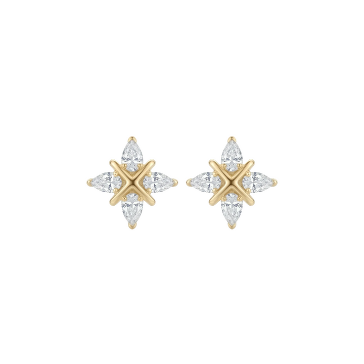 Crosslight Stud Earrings (MG360)