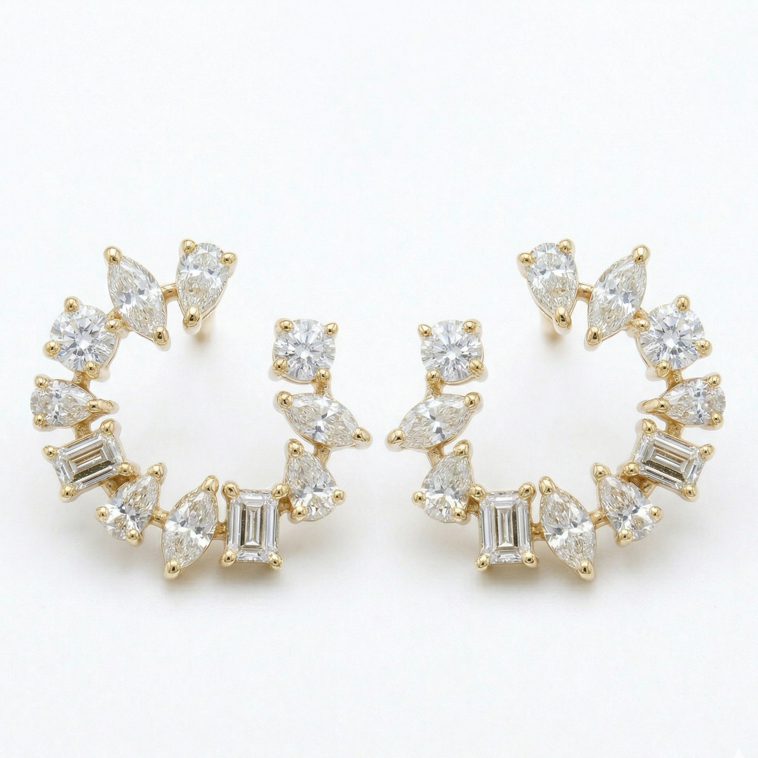 Moonlight Cluster Earrings (MG200)