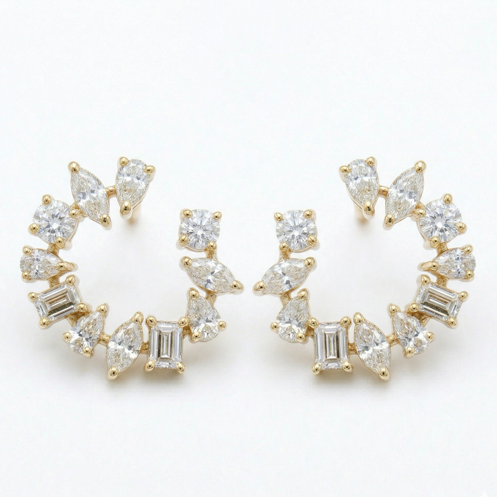 Moonlight Cluster Earrings (MG200)