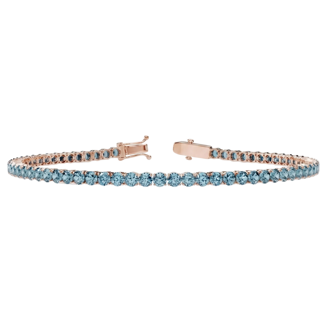 Azure Line Tennis Bracelet (MG218)