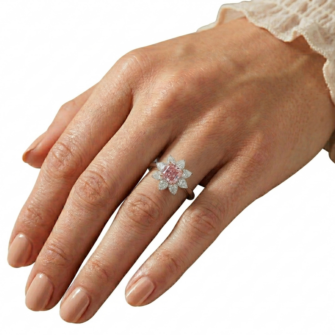 Pink Lotus Bloom Ring (MG212)