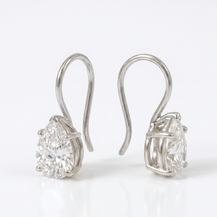 Luna Pear Hook Earrings (MG327)