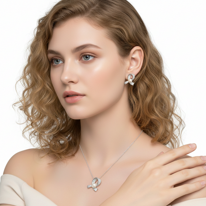 Ribbon Necklace and Ring (MG2001)