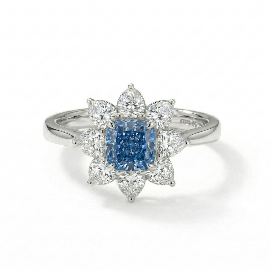 Blue Lotus Bloom Ring (MG213)