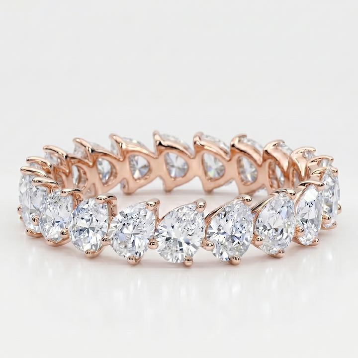 Luminous Cascade Pear Eternity Ring (MG249)