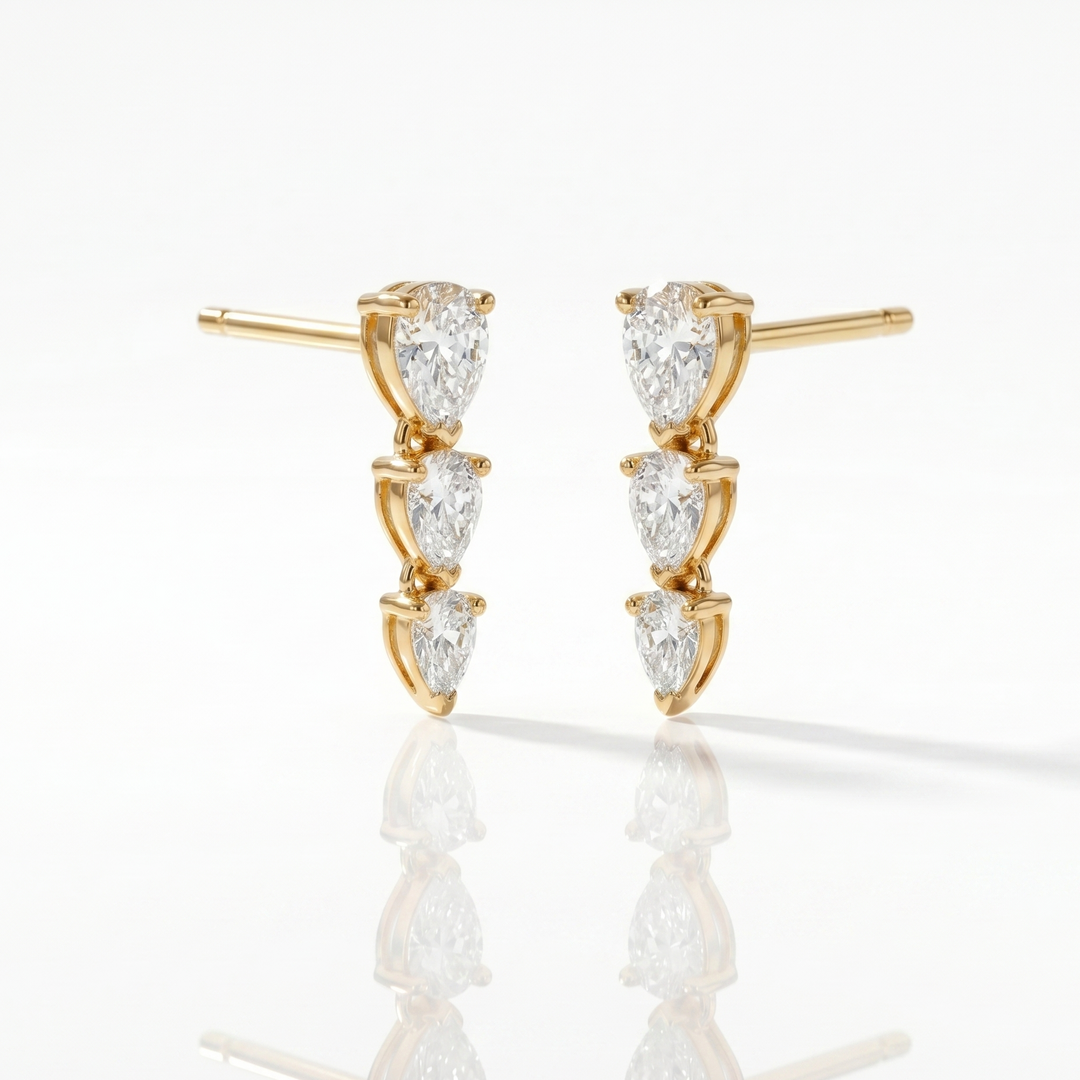 Cascade Pear Studs (MG276)
