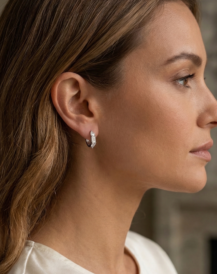 Emerald Drop Hoops (MG190)