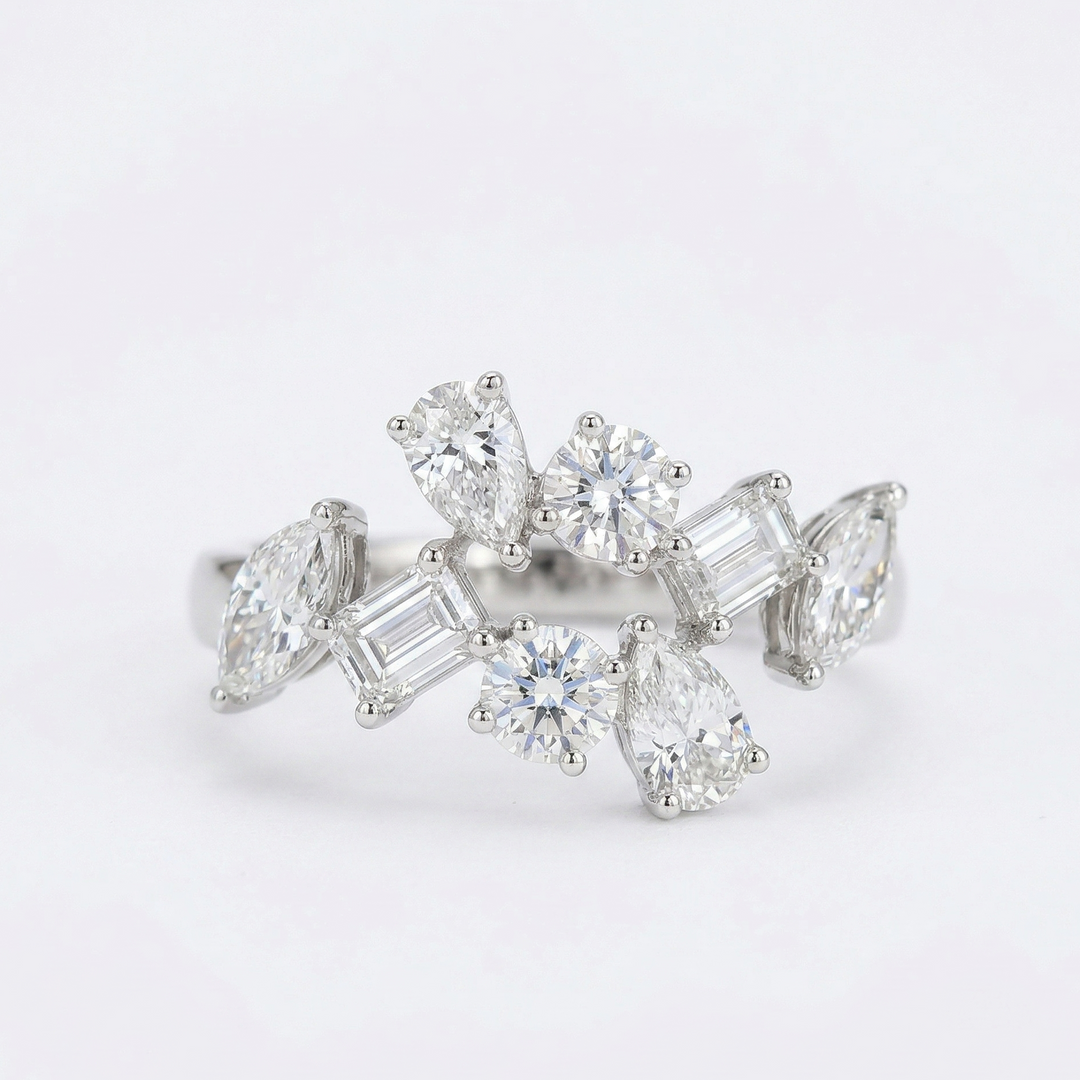 Mixed Shape Diamond Harmony Ring (MG203)