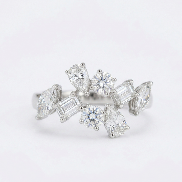 Mixed Shape Diamond Harmony Ring (MG203)
