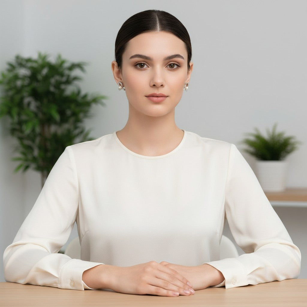 Lustrous Ribbon Earring (MG091)