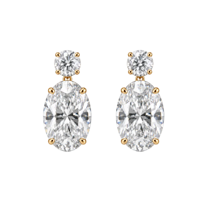 Grace Oval Drop Earrings (MG411)